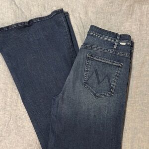 MOTHER Dark Blue Flare Jeans